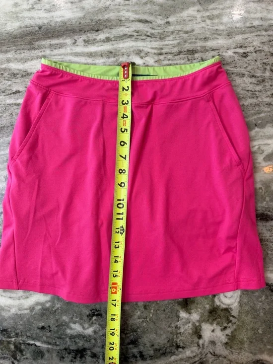 Polo Ralph Lauren Hot Pink Golf Skirt with Lime Green Trim - Picture 7 of 7